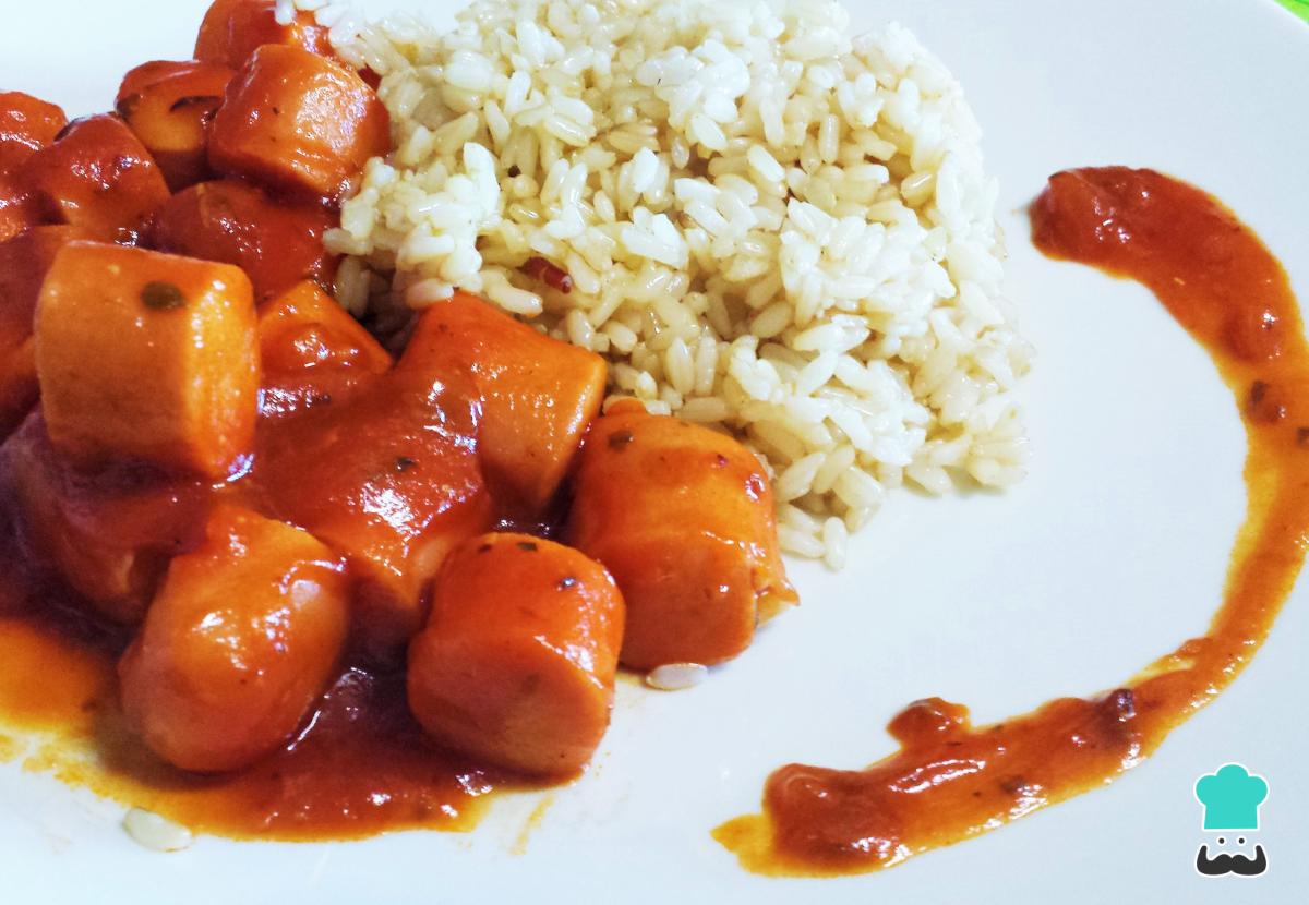Receta de Salchichas guisadas con tomate