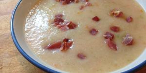 Receta de Gazpacho de melón con jamón