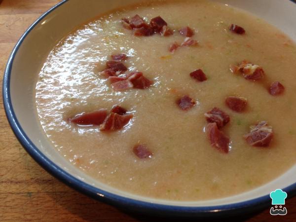 Receta de Gazpacho de melón con jamón - Paso 4