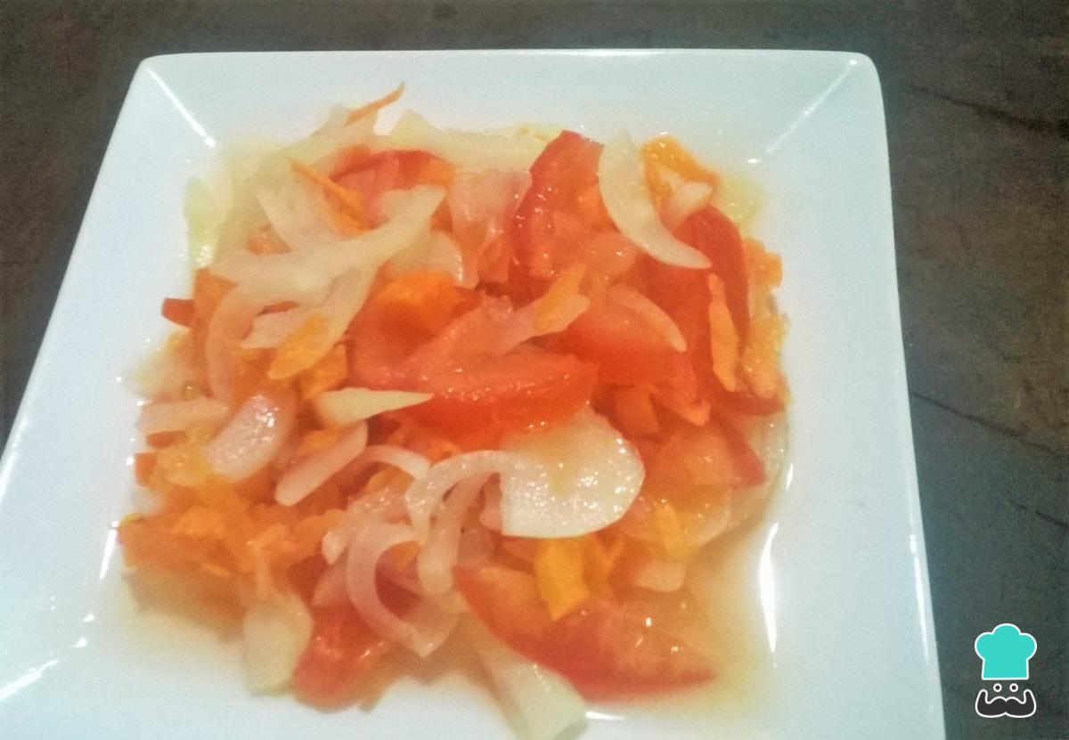 Receta de Ensalada de zanahoria y tomate
