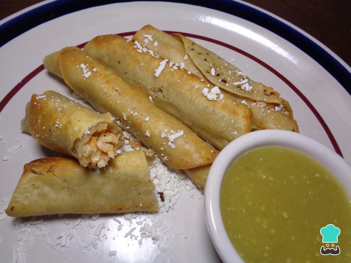 Receta de Tacos dorados de surimi