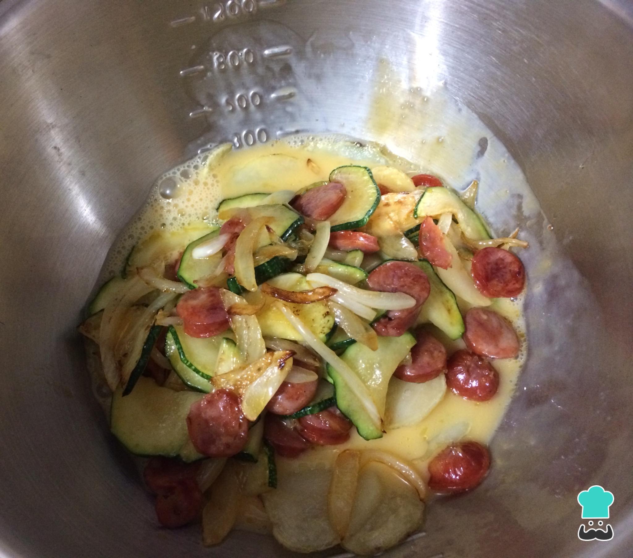 Tortilla de patatas y calabacin