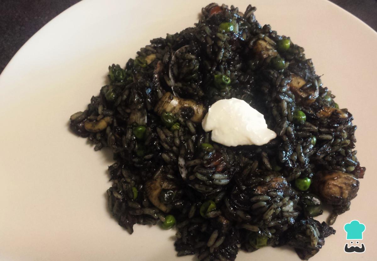 Receta de Arroz negro con calamares
