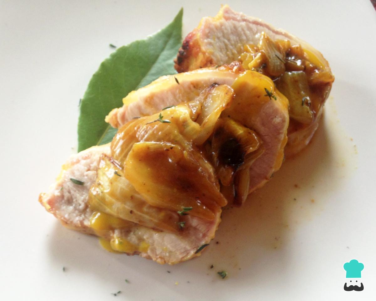 Receta de Solomillo de cerdo al horno con mostaza y miel