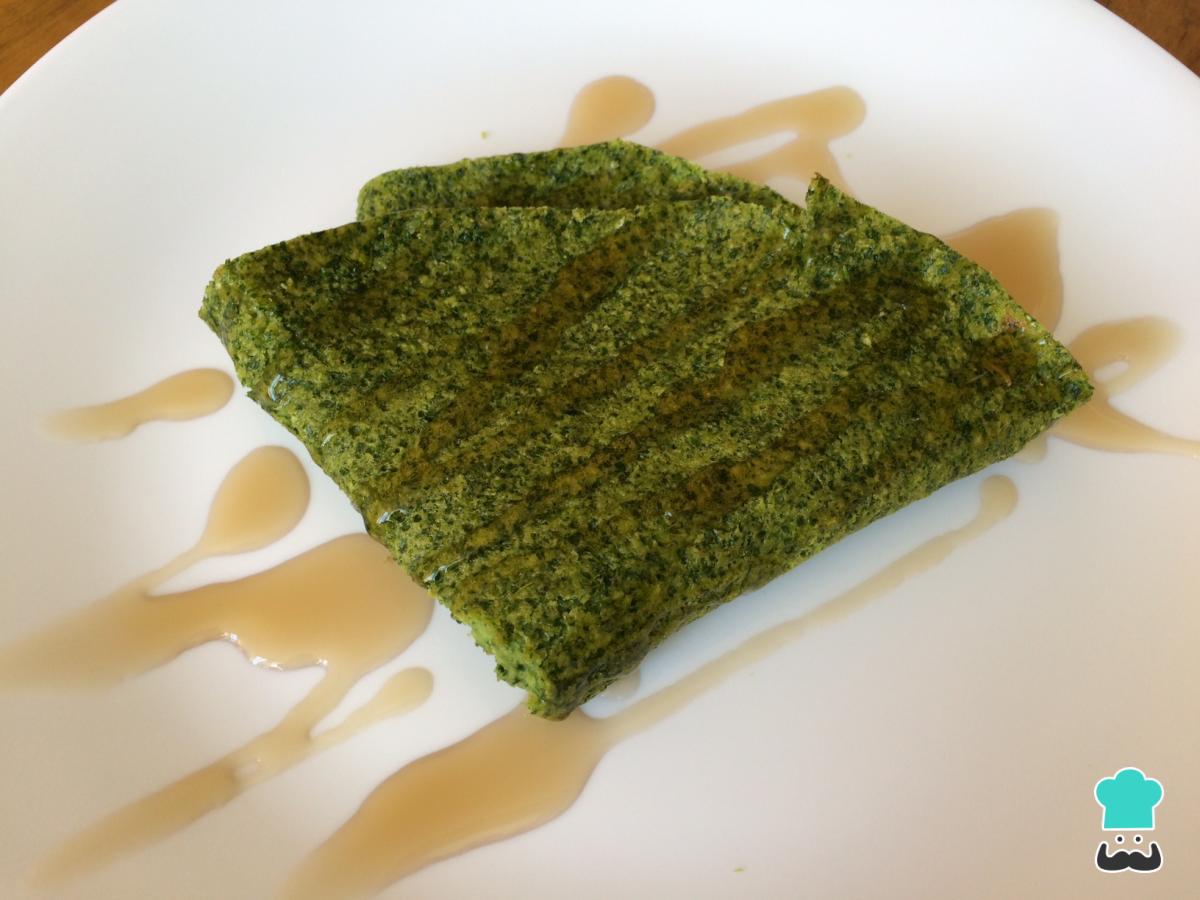Receta de Crepes verde de espinaca