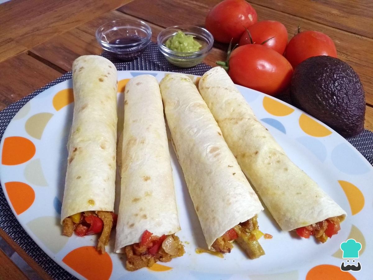 Receta de Burritos vegetarianos