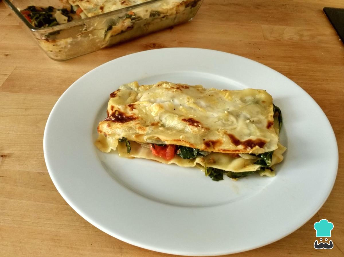 Receta de Lasaña de espinacas