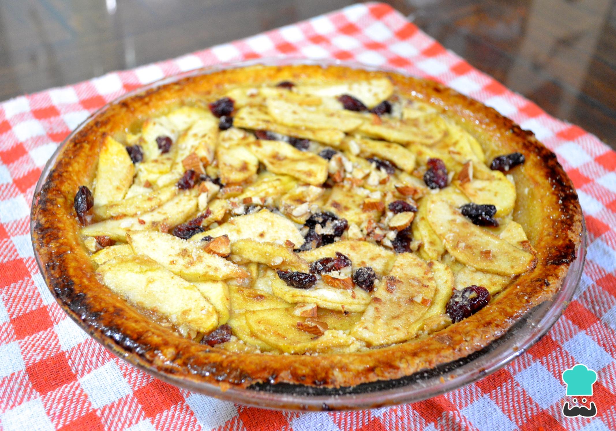 Pie de manzana y queso crema - Fácil