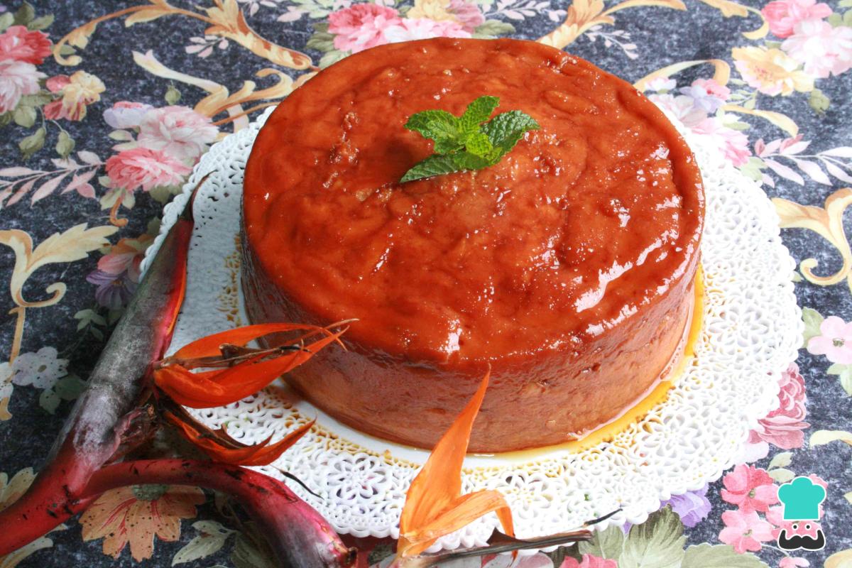 Receta de Flan de guanábana sin horno