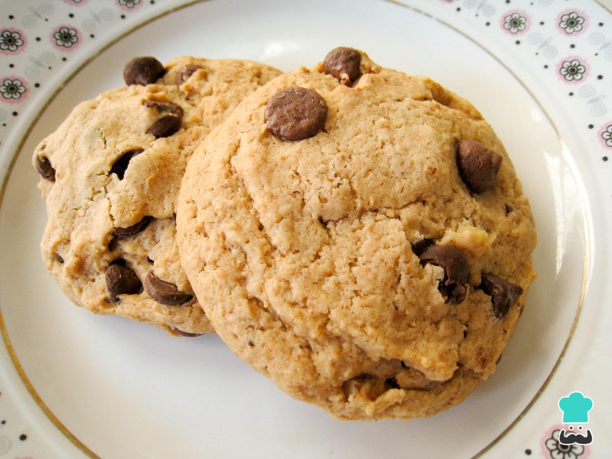 Receta de Galletas con chispas de chocolate veganas