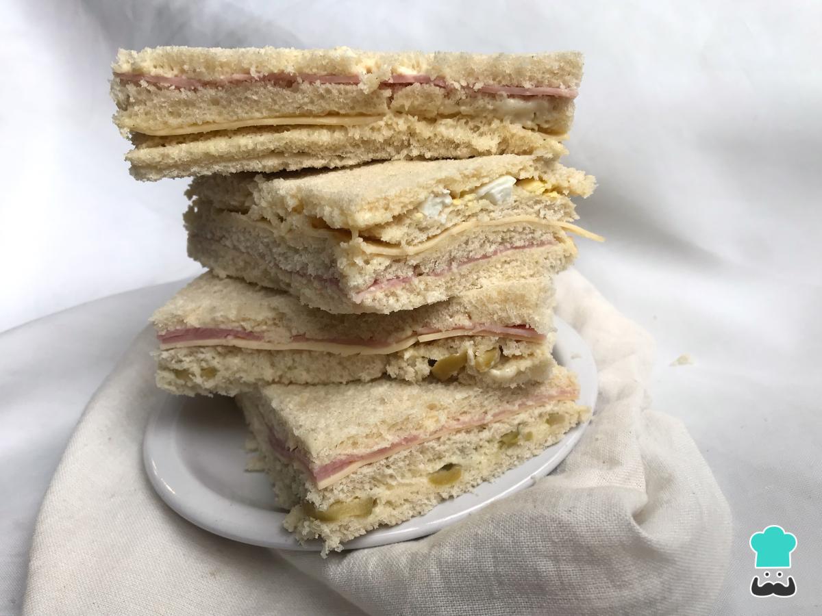 Receta de Sándwich de miga