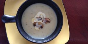 Receta de Crema de champiñones y ron