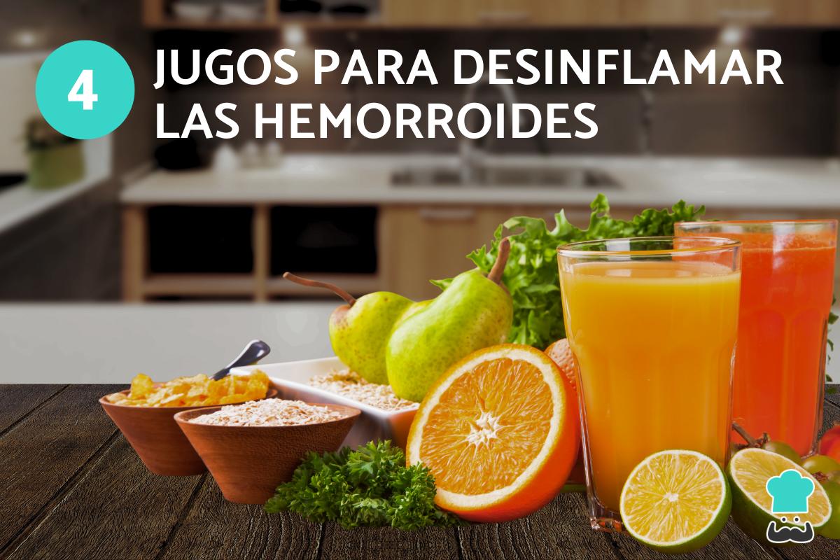 Jugos para desinflamar las hemorroides