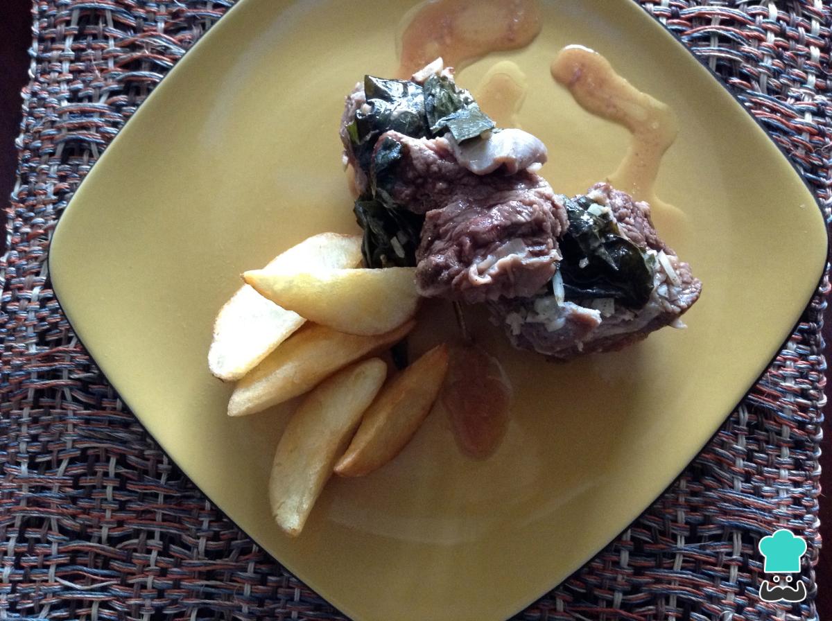 Receta de Costillas de res con patatas fritas