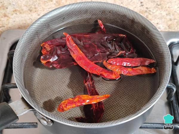 Receta de Pescado a la diabla - Paso 2
