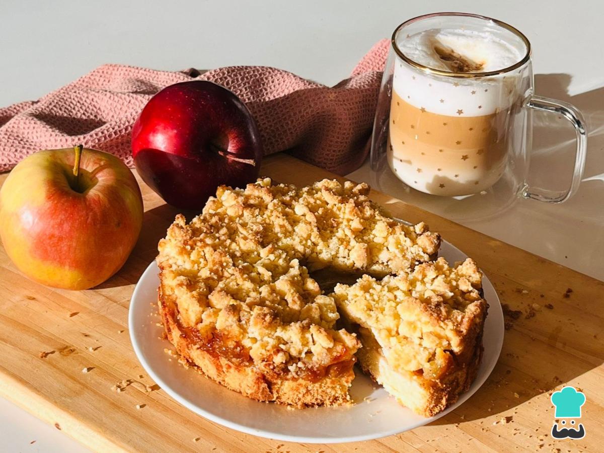 Receta de Kuchen de manzana con migas