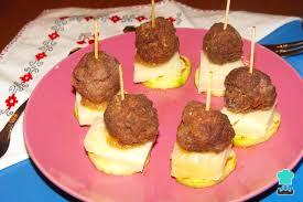 Receta de Pintxos de albóndigas a la crema parmesana