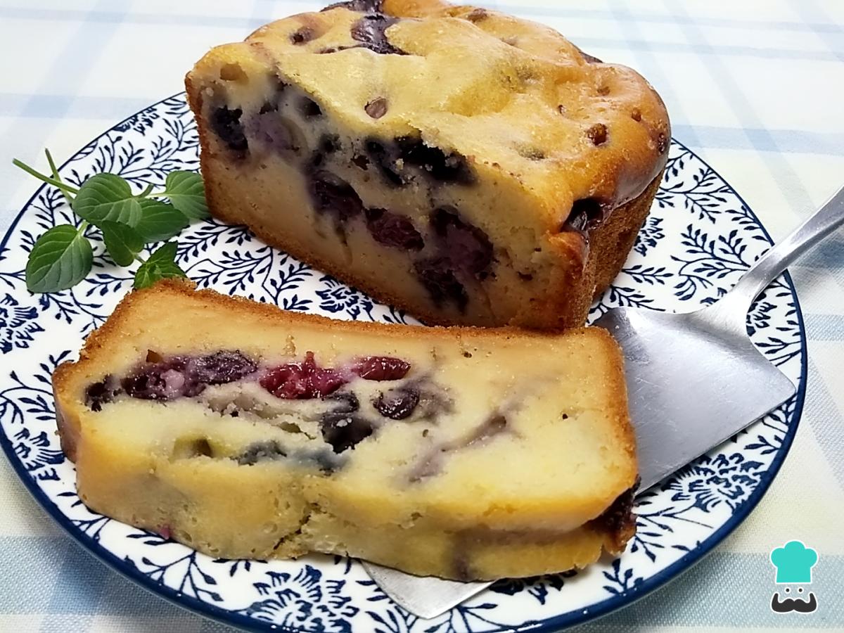 Receta de Queque de arándanos