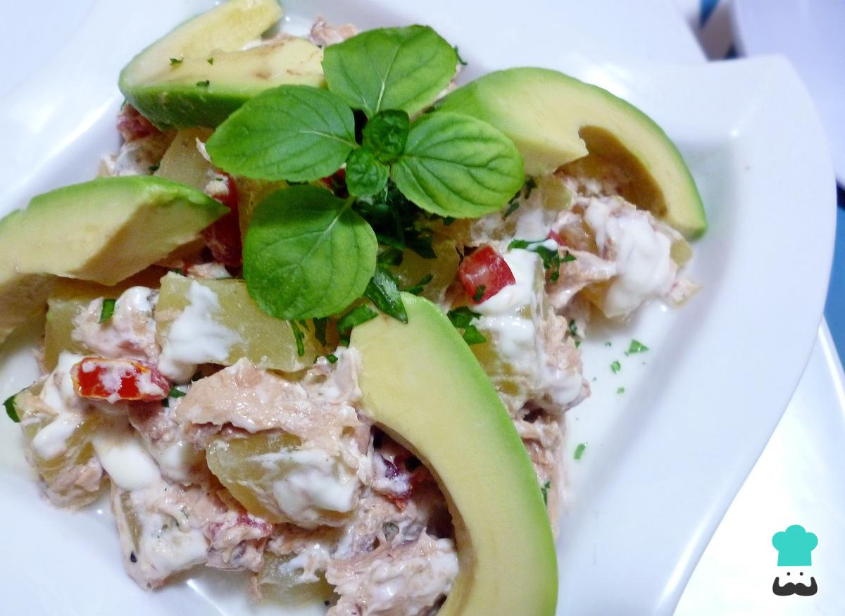 Receta de Ensalada de atún y papa con aguacate