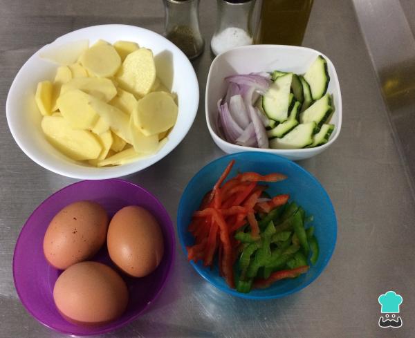 Receta de Tortilla campera - Paso 1