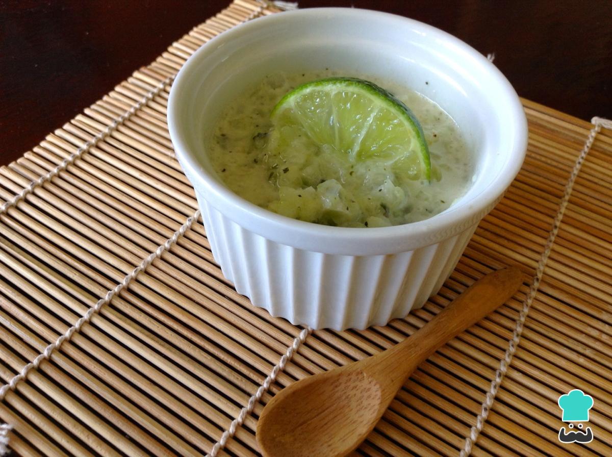 Receta de Crema de pepino a la menta