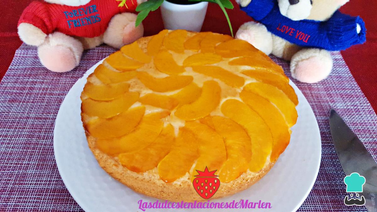 Receta de Bizcocho de melocotón con yogur