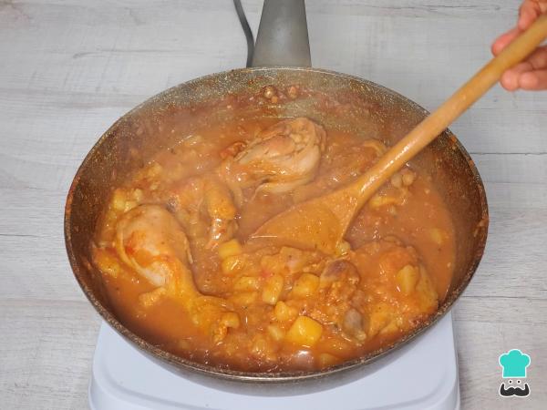 Receta de Carapulcra de pollo - Paso 7