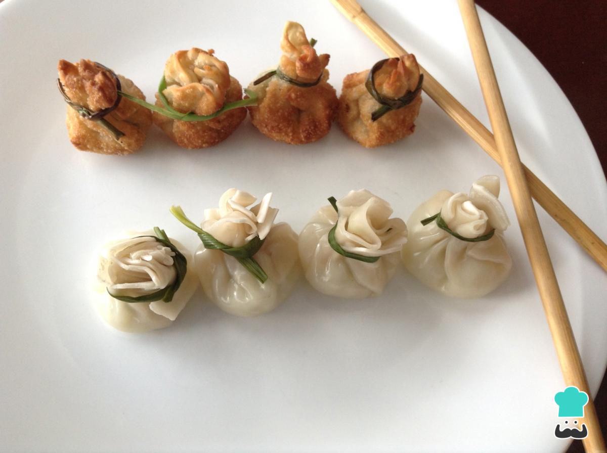 Receta de Saquitos de langostinos