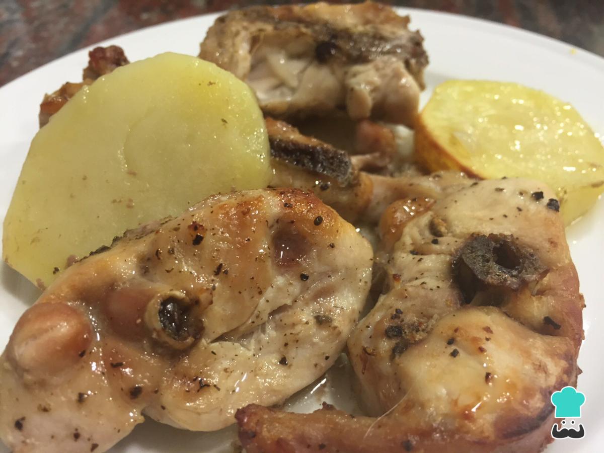 Receta de Conejo al horno con patatas