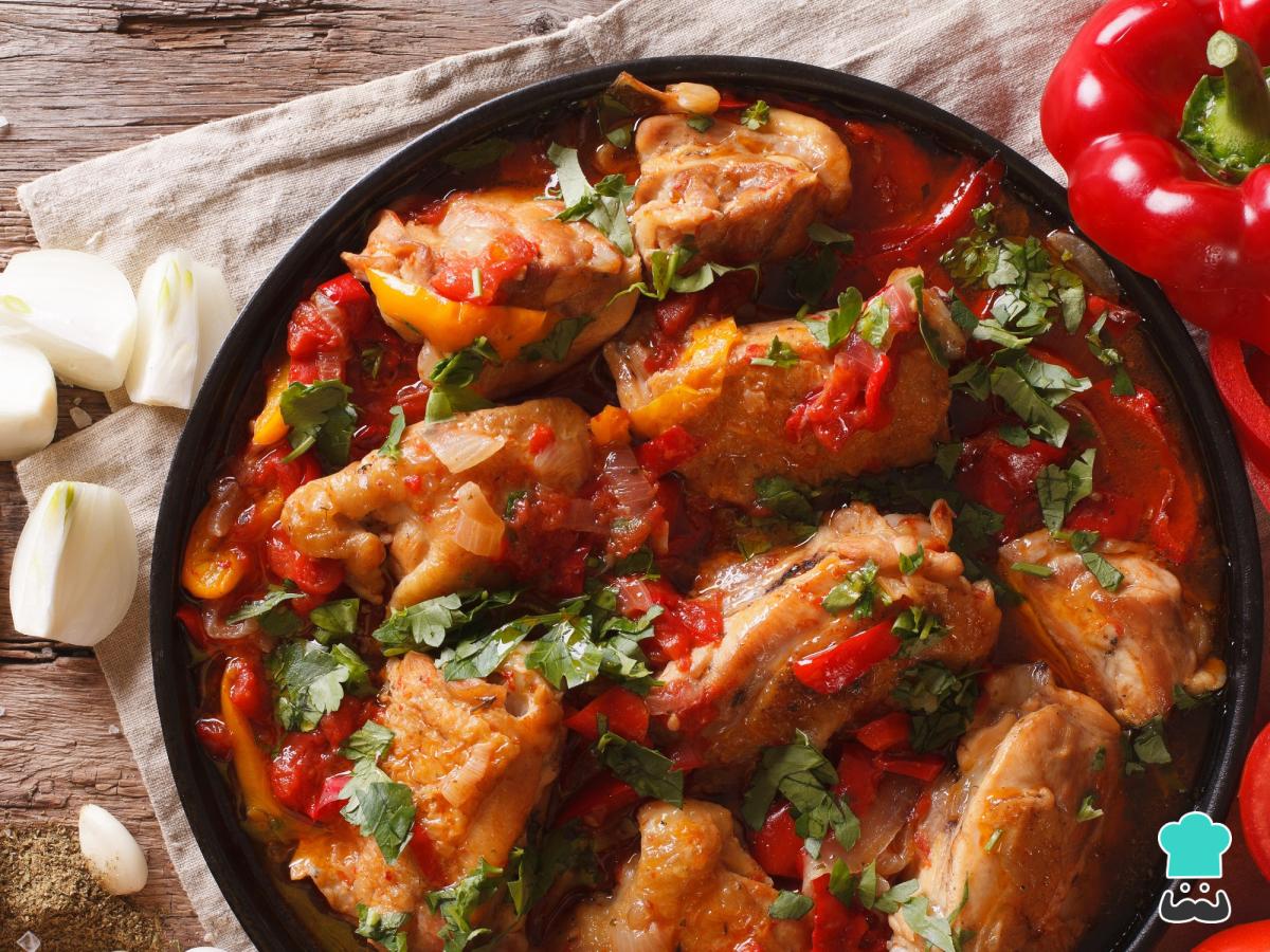 Receta de Pollo con pimientos