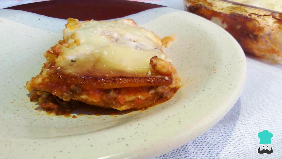 Receta de Pasticho de plátano