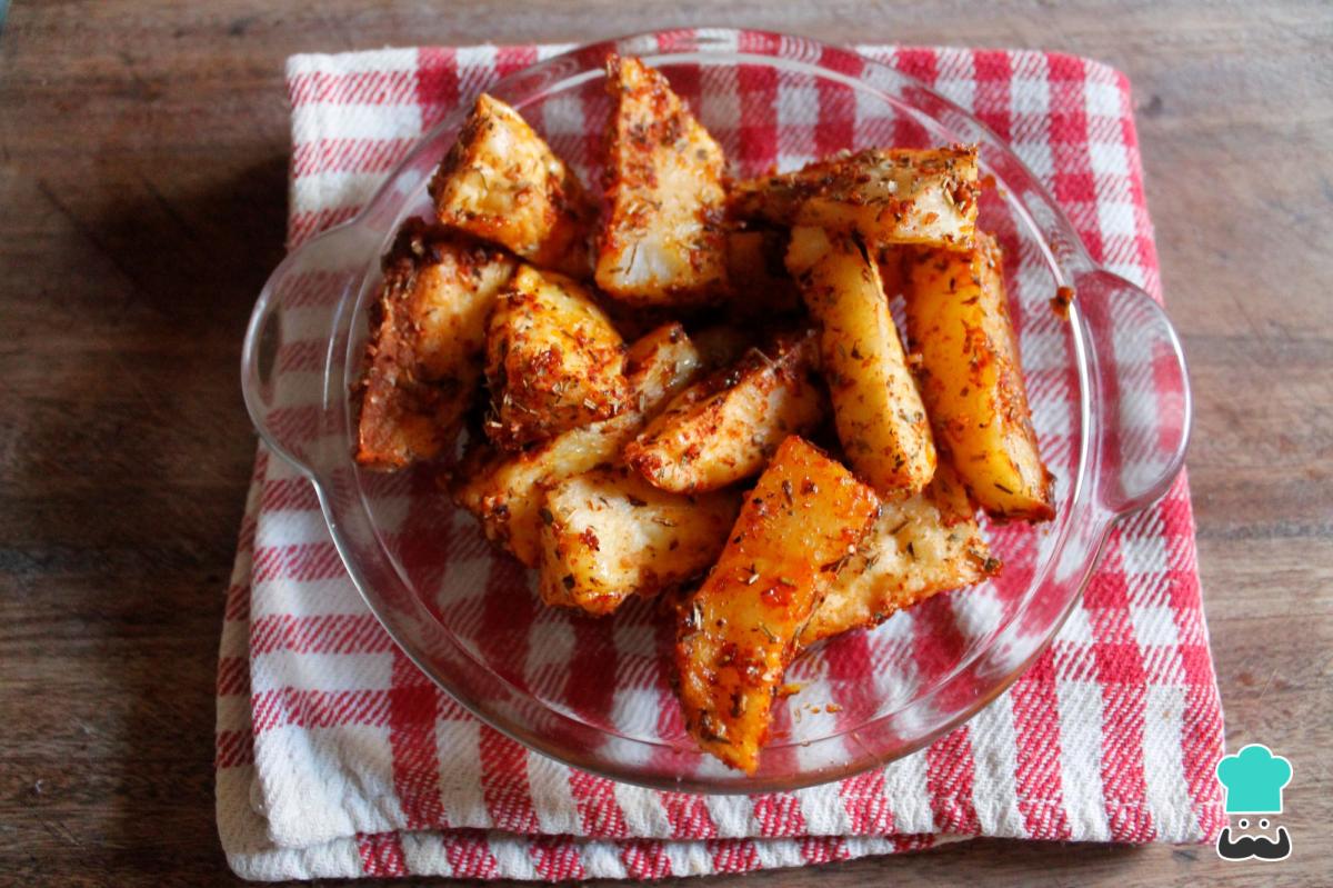 Receta de Patatas gajo al microondas