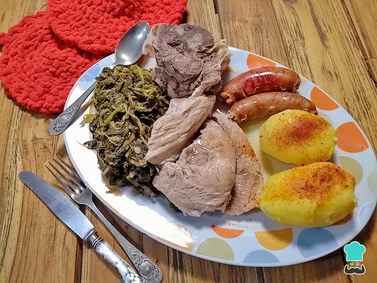 Receta de Lacón con grelos