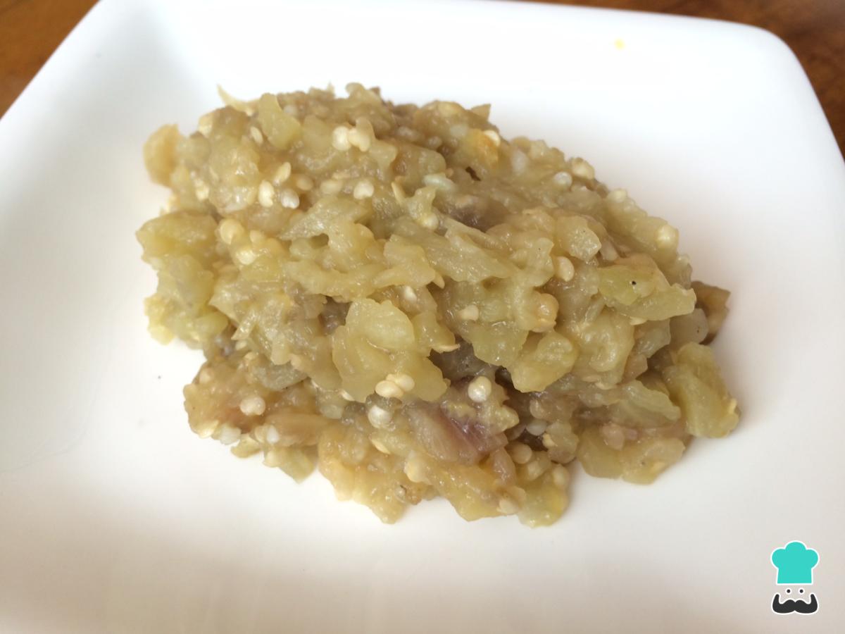 Receta de Puré de berenjenas y ajo