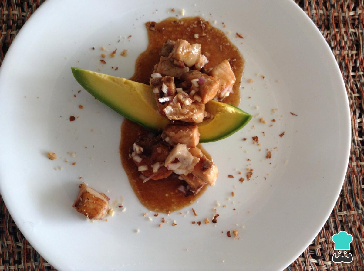 Receta de Tacos de salmón a la plancha con aguacate