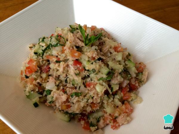 Receta de Ensalada con trigo americano y atún