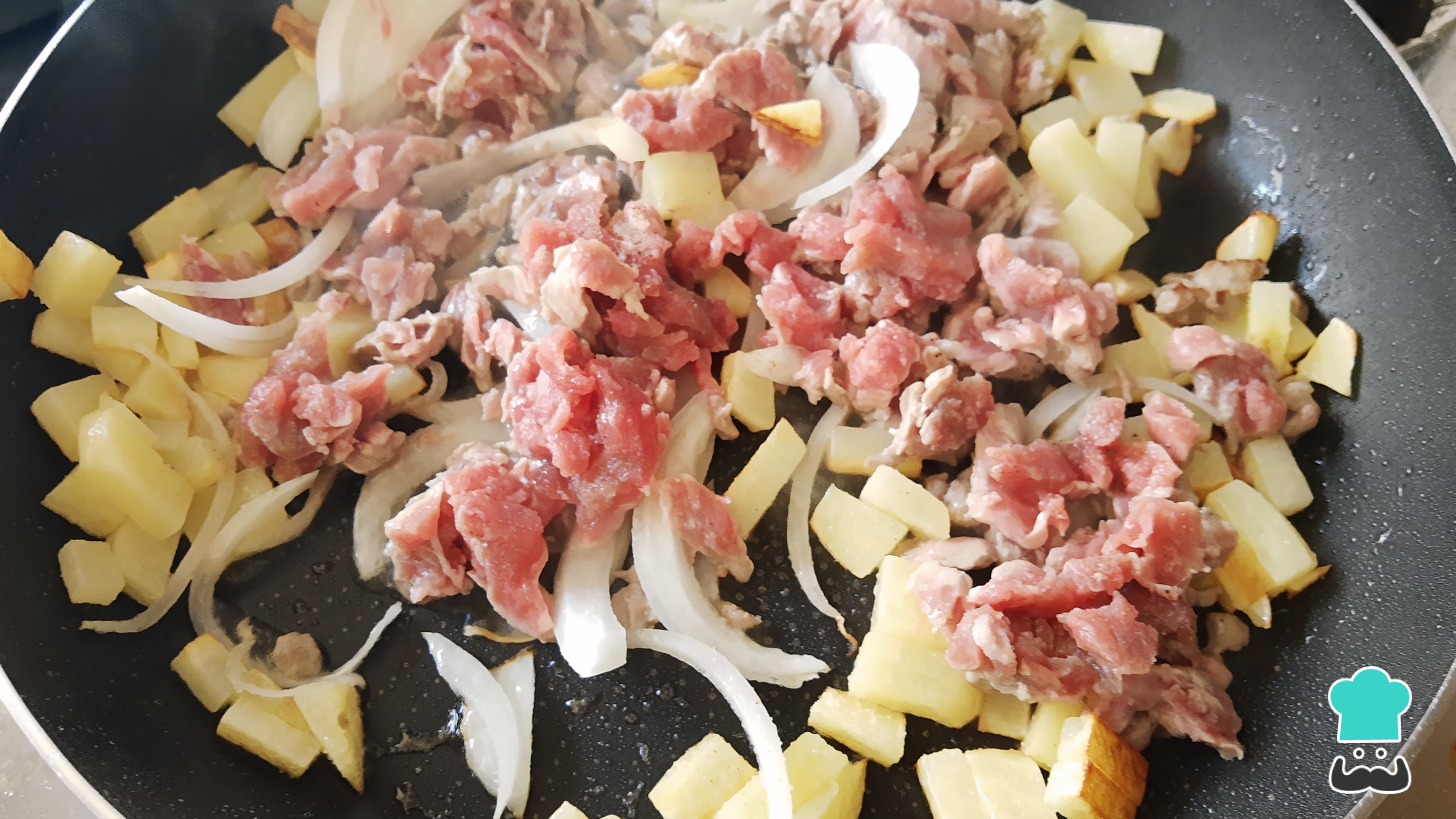 Tacos de bistec con papas Receta MEXICANA