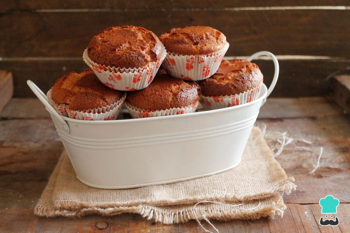 Receta de Magdalenas con harina de garbanzos