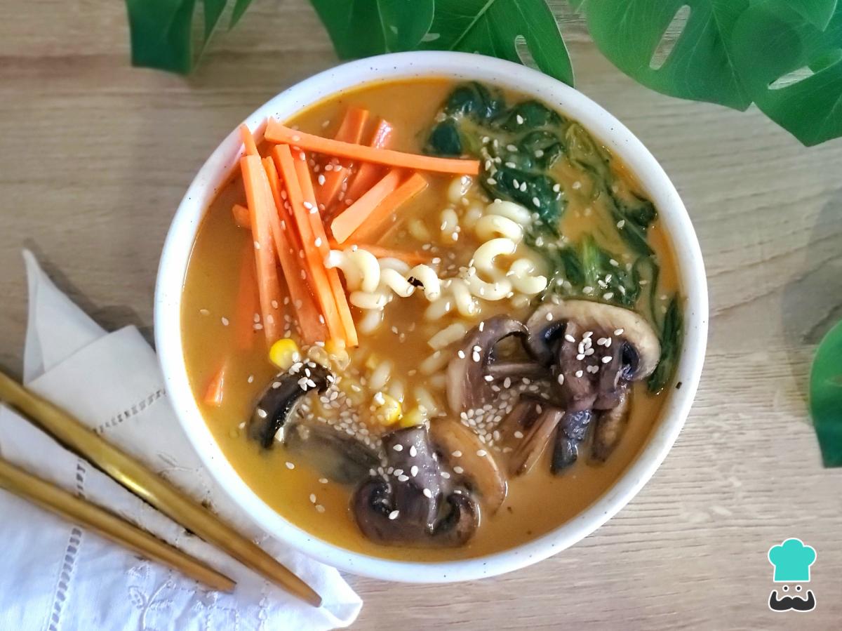 Receta de Ramen vegano